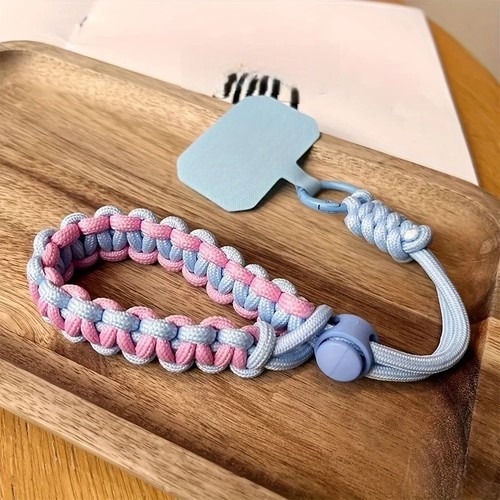 Phone Lanyard Cute Wrist Strap Twist Rope Anti-Loss Short Band for Decoration - Photo 7 sur 10