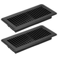 2pcs 10 x 4 Inch Floor Register Heavy Duty Air Vent Cover Adjustable Vents Black