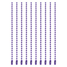 Ball Bead Chains, 4.7 Inch, Purple 120 Pcs , Dog Tag Chain Keychain