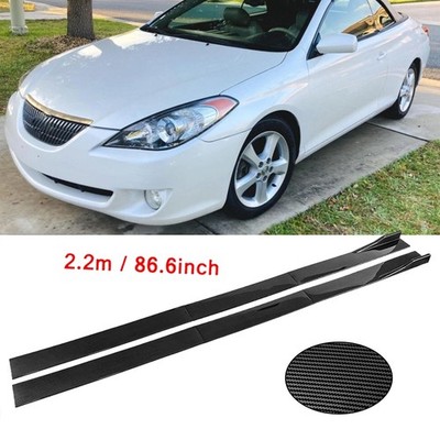 Carbon Fiber 86.6inch Side Skirt Extensions Rocker Panel For Toyota Solara 00-08