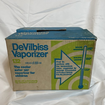 #ad #ad Vintage DeVilbiss Steam Vaporizer No. 132 Cooler 130° Vaporizer For Child W Box $49.99