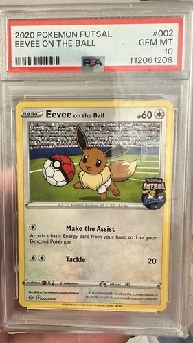 2020 Pokemon Futsal Eevee On The Ball PSA 10 -  Promo 002