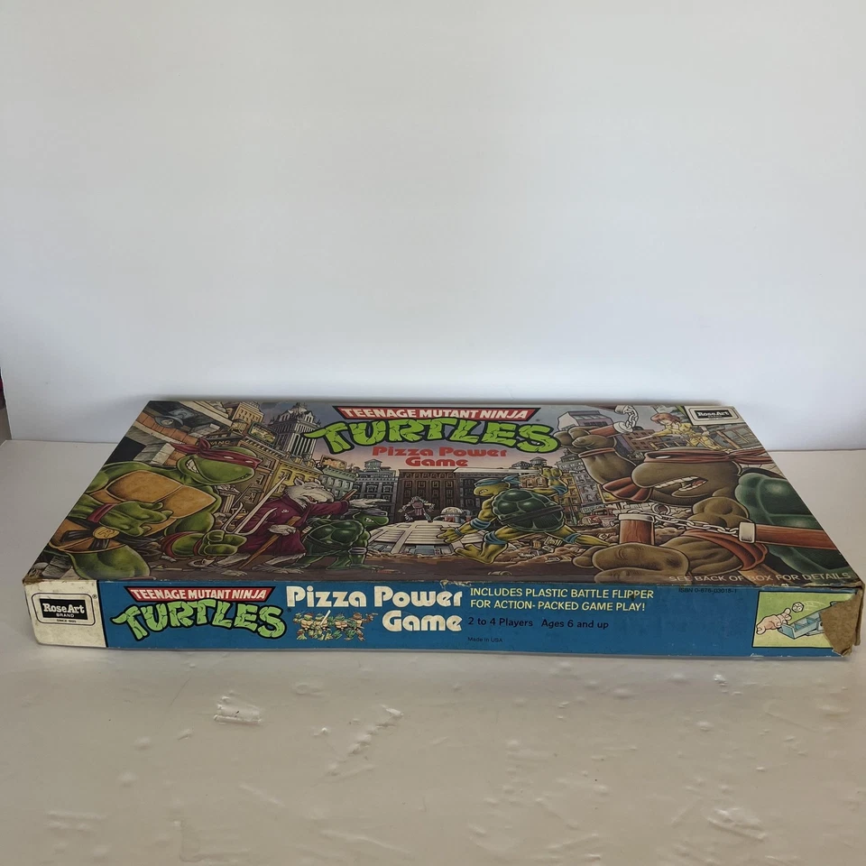 VTG 1987 Teenage Mutant Ninja Turtles Pizza Power Board Game RoseArt Complete - Image 2 of 4