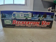 Hess 1998 Recreation Van w/Dune Buggy&Motorcycle Box Gas&Oil ORIGINAL NEW IN BOX