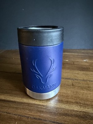 OAKMANN STUBiBudi 12oz Navy Beer Can Bottle Cooler Built In Opener Insulated