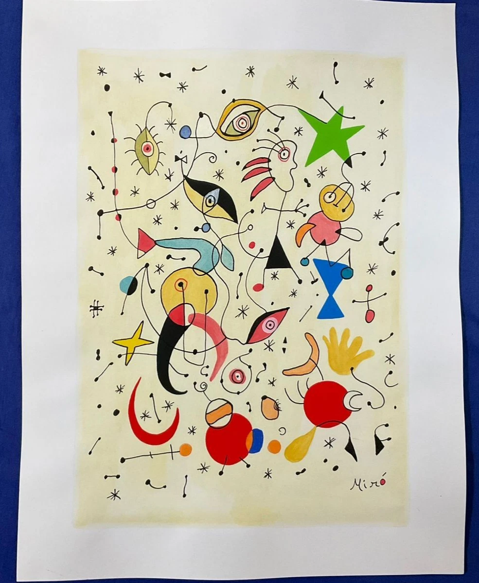 Preços baixos em Pinturas de arte original de Joan miro | eBay