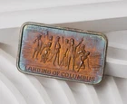 1oz .999 Silver Bar Landing Of Columbus 1973 Vintage - 421b