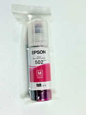 EPSON 502 Ink Bottle Exp 2030 Single Pack 70ml each Magenta-Genuine Sealed 