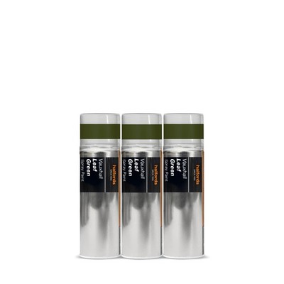3x Vauxhall Blattgrün Sprühlack 300ml Dosen - Auto Acryl Aerosol