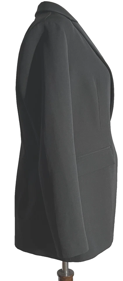 Chaqueta blazer negra para mujer Adrienne Vittadini, talla M manga larga Foto 3 de 4