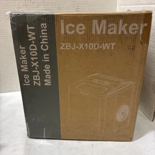 Countertop Ice Maker - Model No. ZBJ-X10D-WT