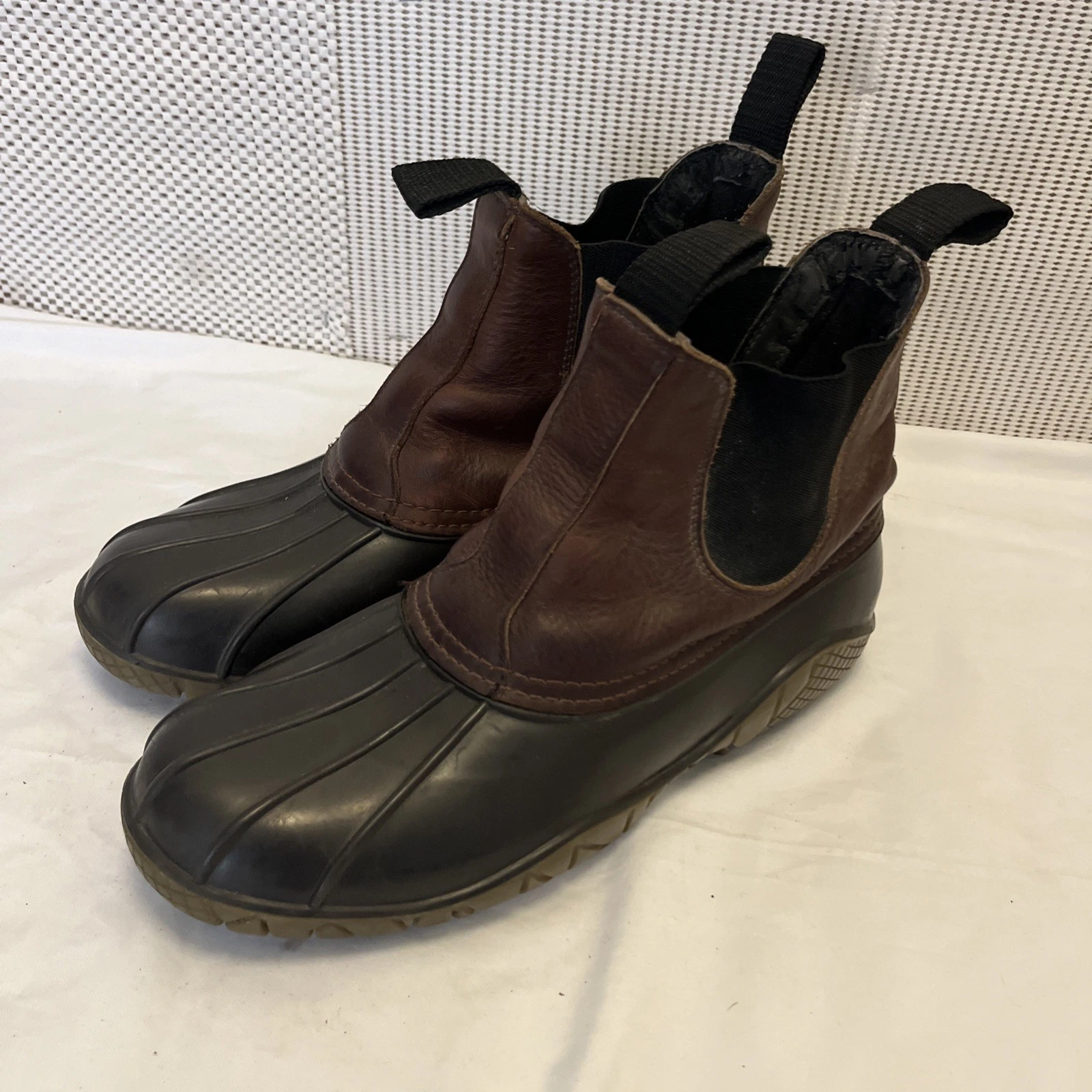 Baffin Pull On Leather Duck Boot Men 12 Hunting Waterproof Rubber