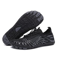 Hiking Barefoot Shoes for Womens Mens, 2025 New Comfortable 9 Women/7 Men Black