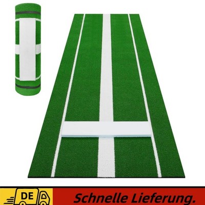 Softball Pitching Matte für Softball und Baseball Pitcher Garage Übung Grün