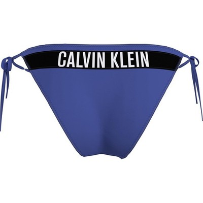 Calvin Klein Cheeky String Bikinihose mit Seitenbindung Blau XL