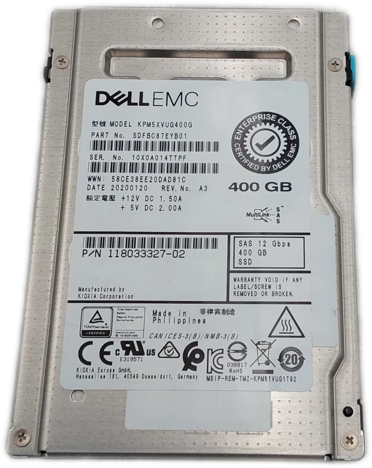 Dell EMC KPM5XVUG400G 400GB SAS 2.5" SSD - Image 2 of 4
