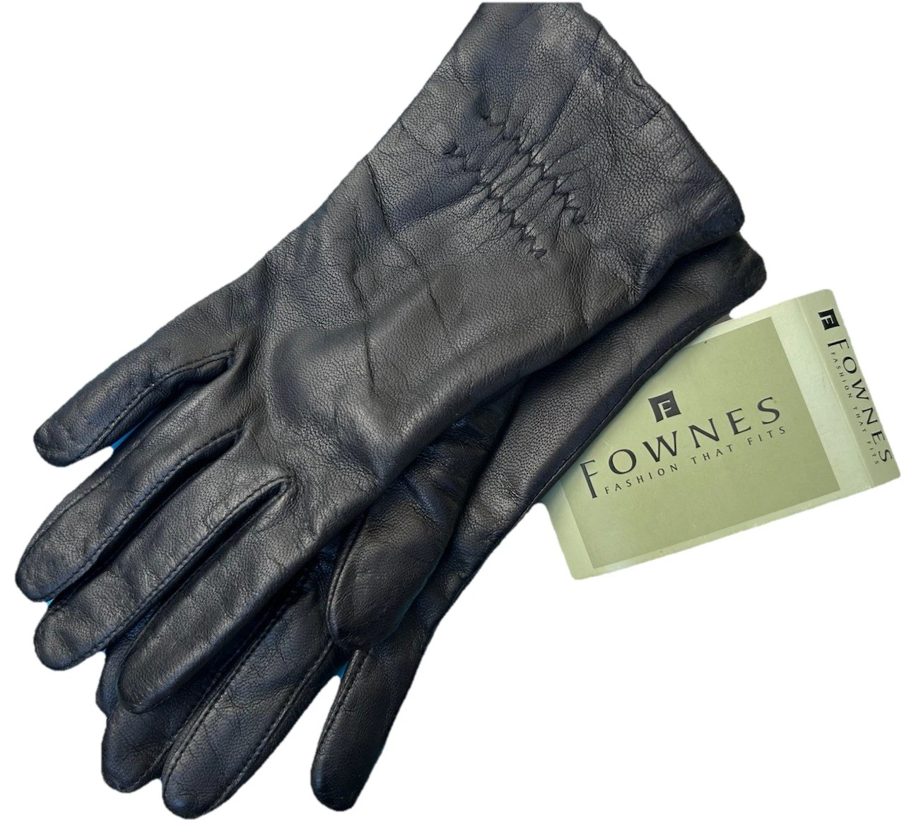 Ladies Fownes 100% Cashmere Lined Gloves,L, Brown