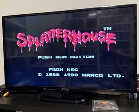 Splatterhouse Turbografx 16 - Complete in Box CIB - Authentic - Tested & Works