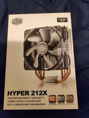 Cooler Master Hyper 212X CPU Cooler, 600-2000RPM, Works with AMD AM4 Socket