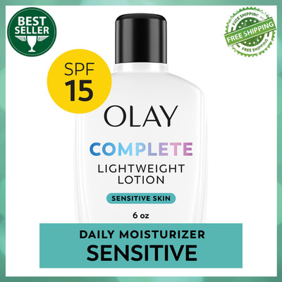Olay Skin Care Complete Daily Face Lotion for Sensitive Skin, SPF 15, 6 oz