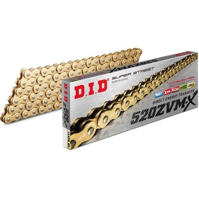 D.I.D. Super Street 520ZVMXG-150L X-Ring Chain Gold 520ZVMXG150Z