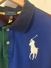 Polo Ralph Lauren NY Phys Ed Big Pony Colorblock S/S Polo Shirt Youth XL 18-20