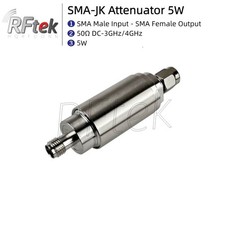 SMA 5W 3GHz 4GHz 50 RF Coaxial Fixed Attenuator 1-50dB 3dB 6dB 10dB 20dB 30dB