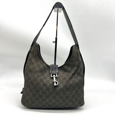 GUCCI Borsa a tracolla Jackie GG denim nero vintage autentica dal Giappone