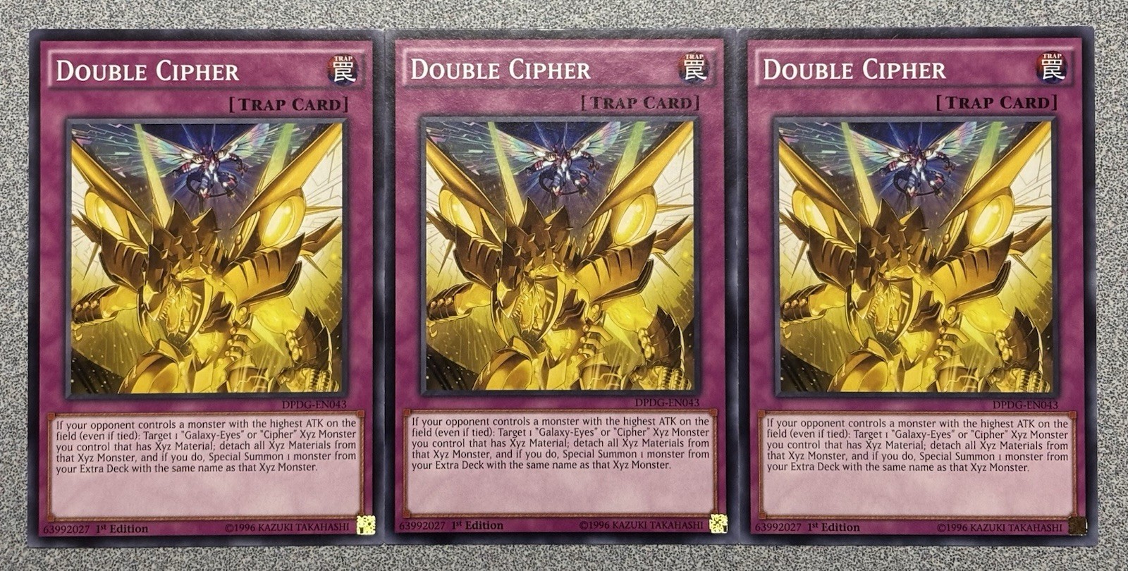 Double Cipher DPDG-EN043 (x3) - Dimensional Guardians - 1st Edition NM