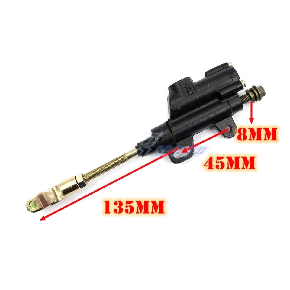 M8 8mm Banjo Rear Hydraulic Brake Master Cylinder for PIT PRO Quad Dirt