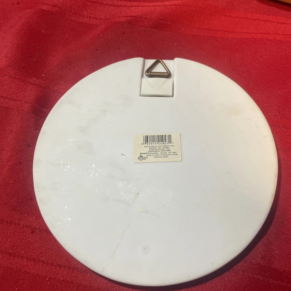 Letrero colgante Russ feliz aniversario blanco compartiendo años de esperanza y sueños Foto 3 de 4