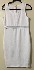 White Short Bodycon Sleeveless Stretch Dress Size Medium