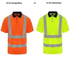 Hi Vis T Shirts Short Long Sleeve Polo Shirt High Visibility Reflective Workwear