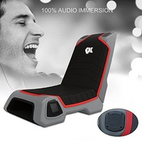 Video Game Chair Leather Dual 3w Speakers Adjustable Seat Angle Foldable Red Video Game Chair Leather Dual 3w Speakers Adjustable Seat Angle Foldable Red