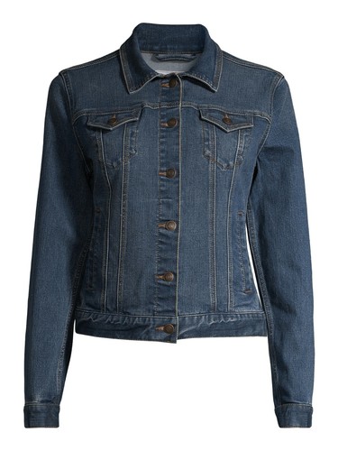 Denim Jacket Blue Medium Wash Size 