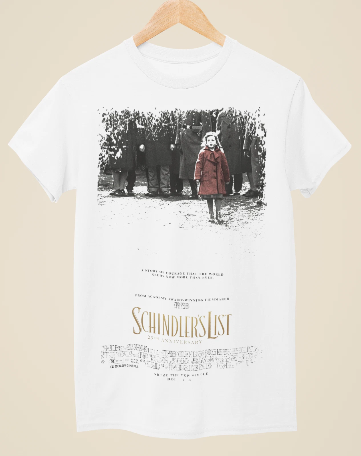 Schindlers List - Movie Poster Inspired Unisex White T-Shirt
Opens in a new window or tab