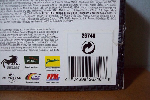 1/43 HOT WHEELS 26746 WILLIAMS BMW FW22 RALF SCHUMACHER 2000 - Picture 2 of 6
