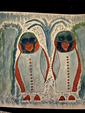 water color paintings, varying sizes, mostly 9x9