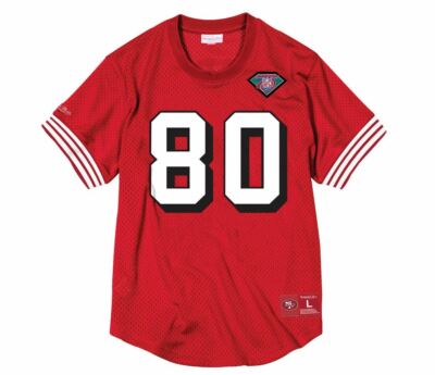 Mitchell & Ness Name & Number Crew Neck Mesh Tee SAN FRANCISCO 49ers JERRY RICE