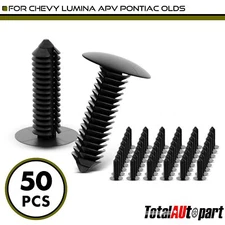 50Pcs Bumper Fascia Retainer Clips Single Head for Chevrolet Olds 8.73mm Nylon