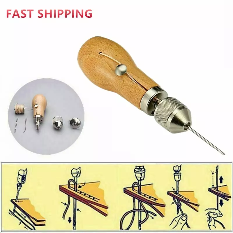 Leather Sail Canvas Speedy Stitcher Professional DIY Sewing Awl Repair Tool  Kit