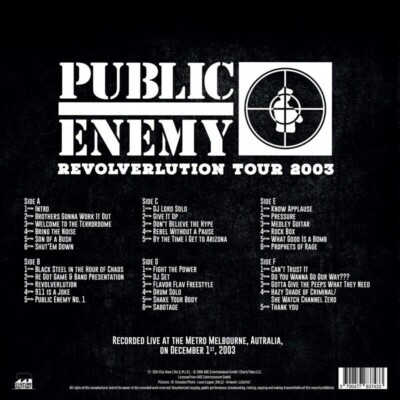 Public Enemy - Revolverlution Tour 2003 (RSD2024) 3 LP Vinyl | eBay