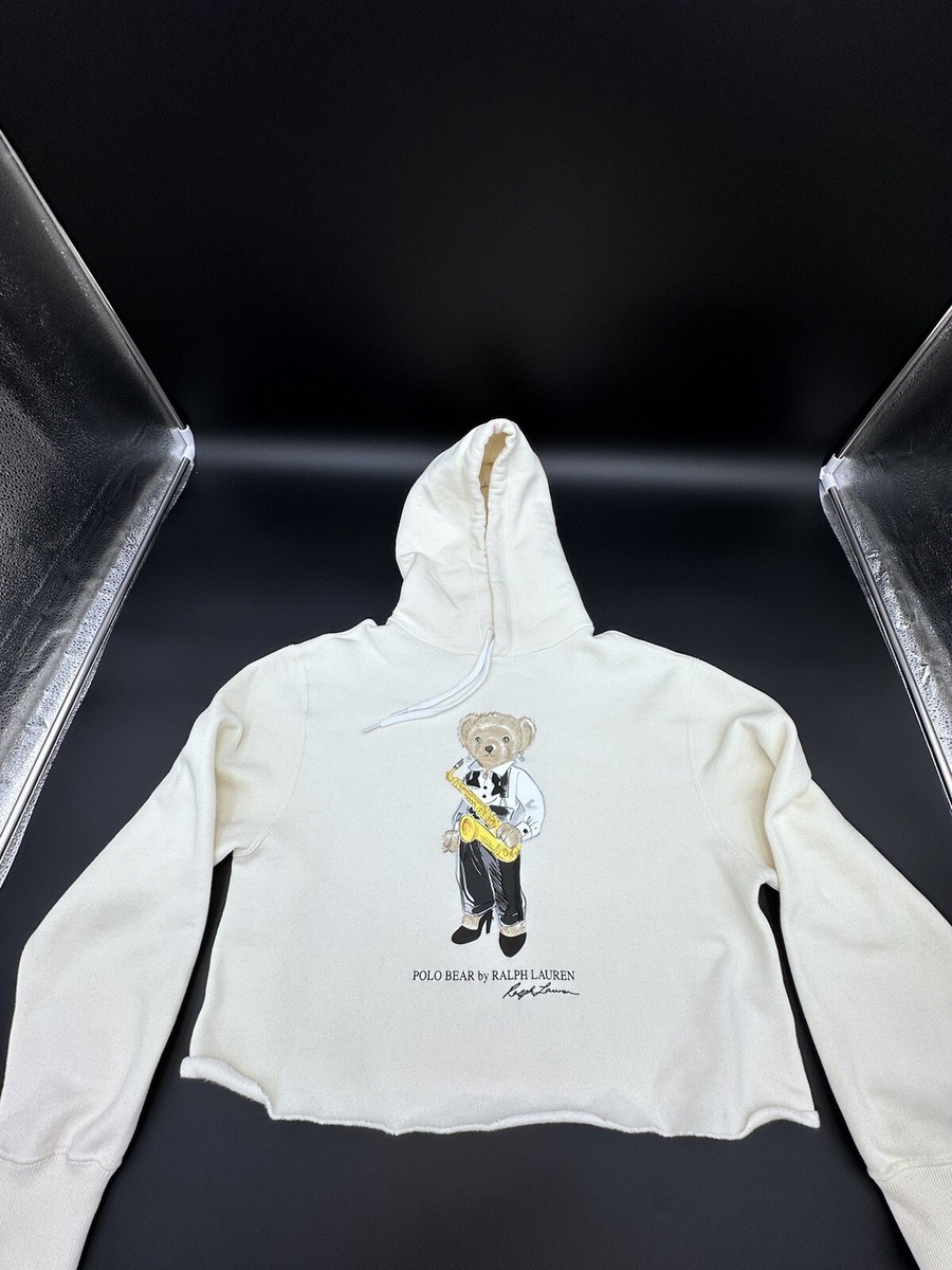 売れ筋商品|||ラルフローレン パーカー・スウェットシャツ レディース アウター POLO BEAR FLEECE HOODIE - Sweatshirt - white Polo Bear Ralph Lauren Hoodie Womens Large Cream White