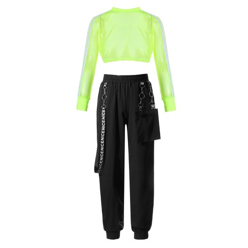 Girls Sweatpants Pant Sports Tank Top Sweatshirt T-shirt Outfits Fitness Sets - Picture 8 of 53