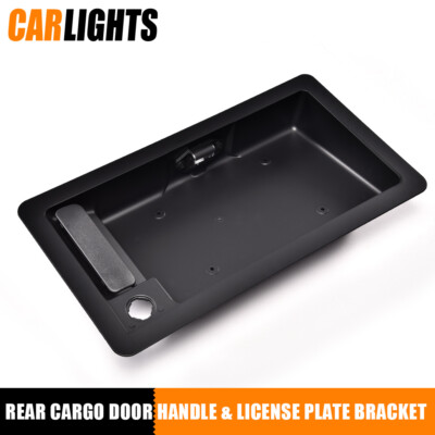Rear Cargo Door Handle License Plate Tag Bracket Fit For Ford Van E150 E250 E350