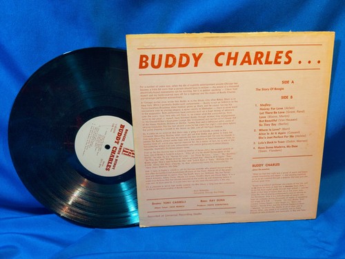 Buddy Charles LP Boogie, Bawds & Buddy AFI U-60285 Signed Auto Private Jazz - Imagen 3 de 3