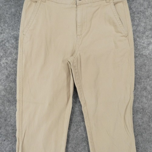Tommy Hilfiger Pants Youth Boys 16 Stretch Flat Front Chino Beige School Uniform - Picture 3 of 14