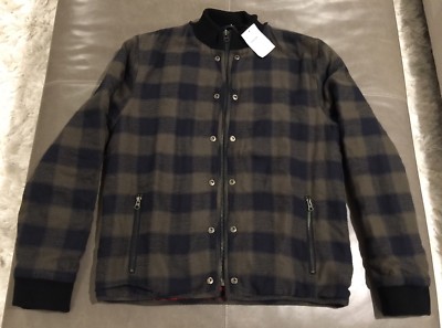 plaid bomber jacket mens