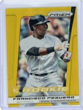 2013 Panini Prizm Baseball Gold Prizm Rookie #263 Fransisco Peguero #10/10