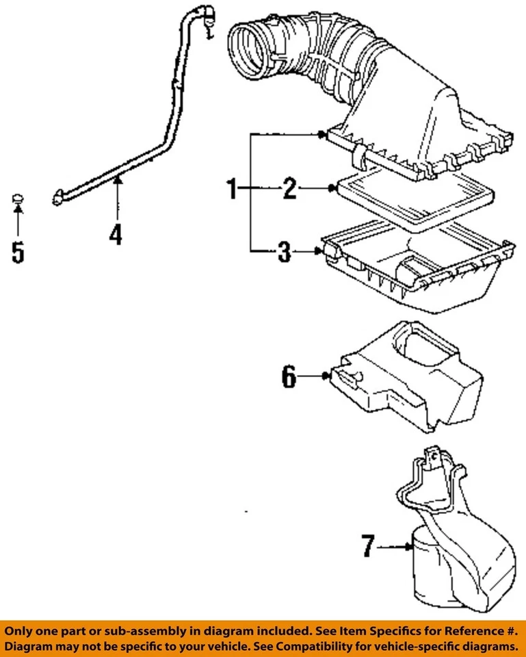 Conjunto de filtro de aire usado se adapta a: Cadillac Deville 1994 4,6 grado A Foto 3 de 4